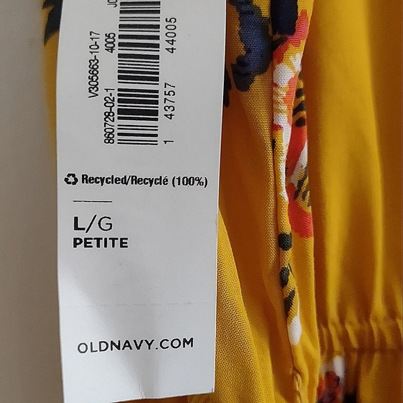 Yellow floral sleeveless midi dress with tie waist and keyhole back - Picture 4 of 4